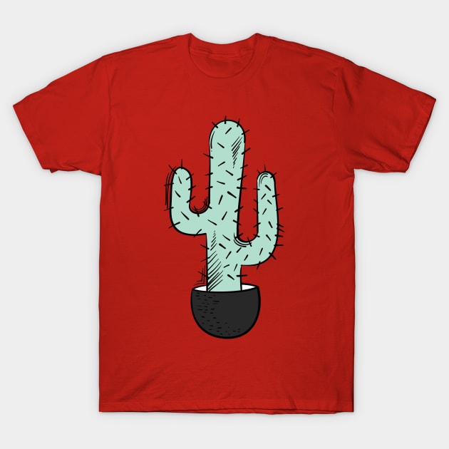 Cactus Art T-Shirt by Weldi - 33 Studio Design